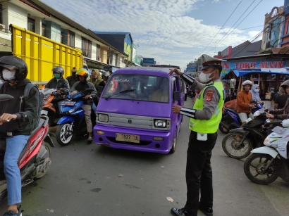 Momen Munggahan Biasa Ramai, Ini yang Dilakukan Polsek Cicurug Polres Sukabumi