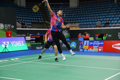 Ganda Putra Indonesia Dominasi Perempat Final Korean Open Badminton Championships 2022