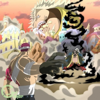 One Piece 1047: Kurohige dan Shiryu Serbu Whole Cake Island, Katakuri Vs Kurohige!!