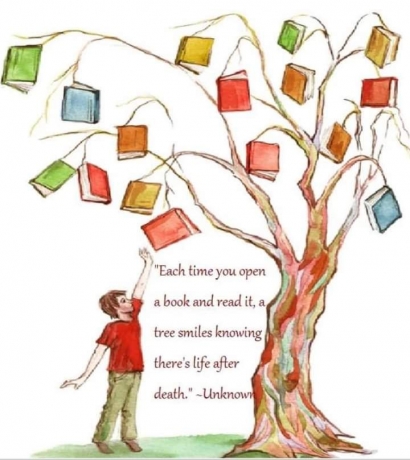 Pohon yang Tersenyum dalam Buku