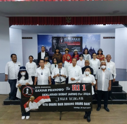 Ganjar Pranowo Didukung Warga Jawa Tengah Menuju RI 1