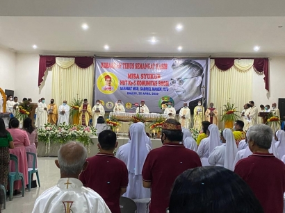 Uskup Atambua Pimpin Misa Syukur HUT Komunitas Sahabat Mgr Gabriel Manek SVD Ke-5