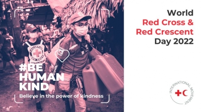 "Be Human Kind", Tema Hari Palang Merah dan Bulat Sabit Merah Sedunia 8 Mei 2022