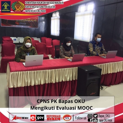 CPNS PK Bapas OKU Kanwil Kemenkumham Sumsel Ikuti MOOC Latsar CPNS