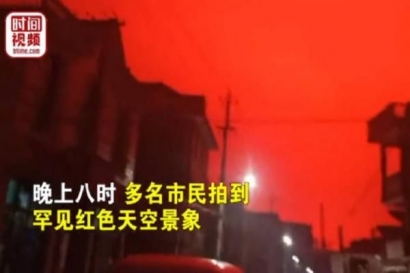 Ufuk Langit Berwarna Merah Darah Jalaludin As-Suyuthi, Terjadi di Cina!