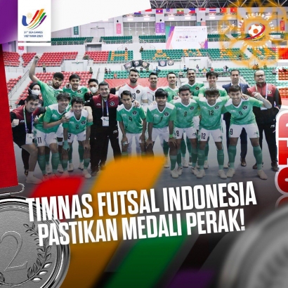 SEA Games 2021: Timnas Futsal Putra Indonesia Pastikan Raih Medali Perak