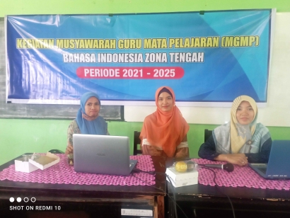 MGMP Bahasa Indonesia Gelar Acara Halal Bihalal dan Pengimbasan Guru Penggerak tentang Pembelajaran Berdifrensiasi di SMPN 2 Labuhan Haji