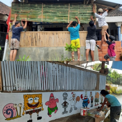 Pengembangan Fasilitas Teras Baca Dusun Krajan Desa Sumberpasir