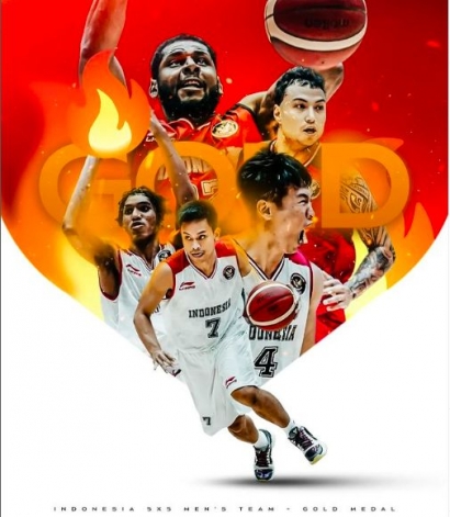 History Are Made! Timnas Bola Basket Putra Indonesia Berhasil Raih Emas