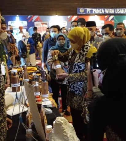 Ikut Misi Dagang Provinsi Jatim, BUM Desa Margomulyo Kenalkan Produk UMKM di Bangka Belitung