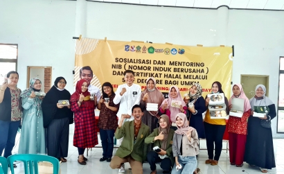 Pendaftaran Label Halal dan NIB Massal Secara Gratis UMKM Penjaringan Sari Surabaya