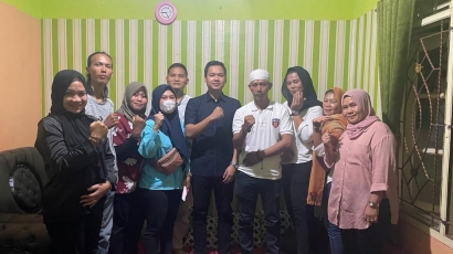 Ryan Kurnia Arrahman Bendahara DPC Gerindra Jakarta Timur, Giat Silaturahmi dan Ngopi Santai bersama Warga dan Ajak Warga Dukung Prabowo 2024