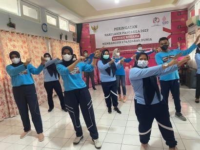 Lapas Perempuan Palembang Kemenkumham Sumsel Rutin Ikuti Olahraga Virtual
