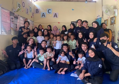 Berantas Rendahnya Tingkat Literasi Anak-anak, Mahasiswa Sipil UM Adakan Kegiatan Mengajar di Malang Selatan