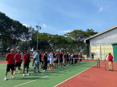 Semarakkan Pertandingan Tenis Pengayoman, Lapas Perempuan Palembang Kemenkumham Sumsel Saring Atlet Tenis Pengayoman