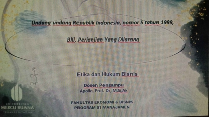 K13_Undang-Undang Republik Indonesia Nomor 5 Tahun 1999, Perjanjian yang Dilarang