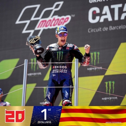 Hasil MotoGP Catalunya: Fabio Quartarao Tempati Podium Pertama, Aleix Espagaro lakukan "Blunder" di Lap Terakhir