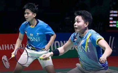 Walaupun Gagal Memenangkan Set Pertama, Apriyani dan Fadia Berhasil Lolos ke Semifinal Indonesia Masters 2022