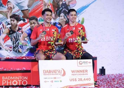 Indonesia Rebut Satu Gelar Indonesia Masters 2022 melalui Fajar Alfian/M. Rian Ardianto