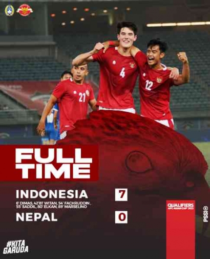 Timnas Menang Besar Lawan Nepal, Lolos ke AFC Asian Cup 2023
