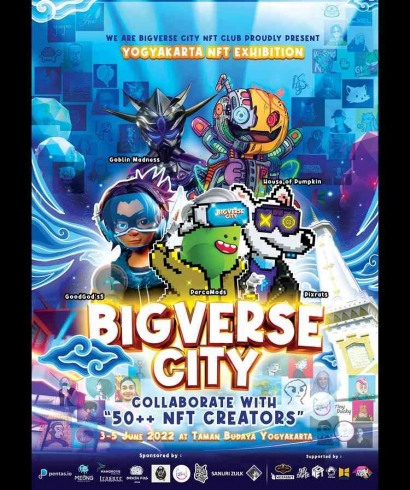 Bigverse City present Yogyakarta NFT Exhibition, Pameran NFT Pentas.io Pertama di Indonesia