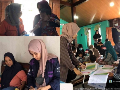 Mahasiswa PBL Fakultas Kesehatan Masyarakat UAD Berpartisipasi dalam Kegiatan Posyandu Balita 