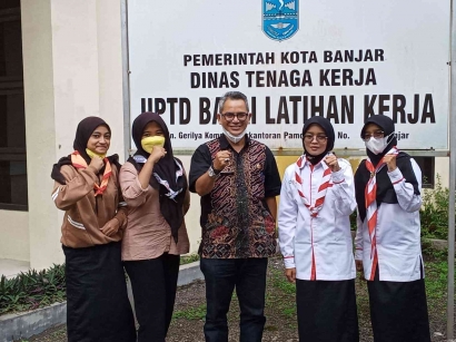 Keren! DKC Pramuka Kota Banjar Gandeng Balai Latihan Kerja Kota Banjar