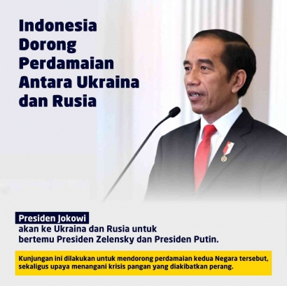 Indonesia Dorong Perdamaian Antara Ukraina dan Rusia