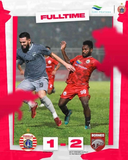 Hasil Pertandingan Piala Presiden 2022: Menang Atas Persija Jakarta, Borneo FC Pastikan Lolos Ke 8 Besar Piala Presiden 2022