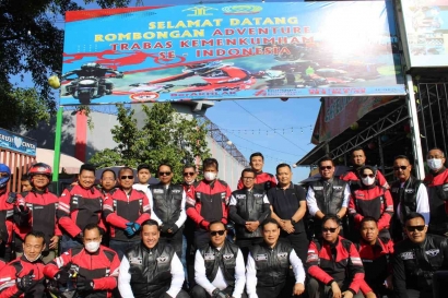 Karutan Baturaja Kemenkumham Sumsel Febriansyah Ikuti Touring bersama Persatuan Trail Adventure Pengayoman (PTAP)
