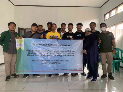 Dosen UNJ Berikan Penyuluhan Hukum Pertanahan untuk Warga Desa Cisaat, Subang, Jawa Barat
