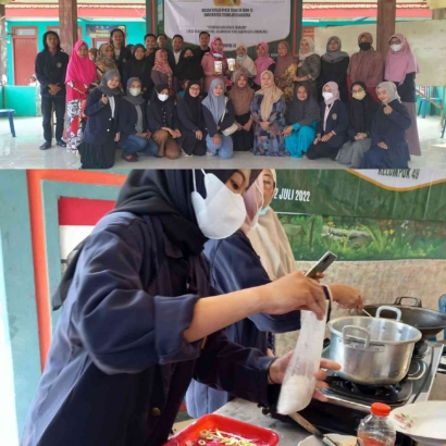 Mahasiswa KKN UTM Mengajak Ibu-Ibu PKK Desa Karangwedoro untuk Membuat Produk Olahan dari Ikan Mujair