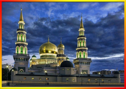 Sholat Idul Adha di "Grand Mosque of Moscow, Russia"