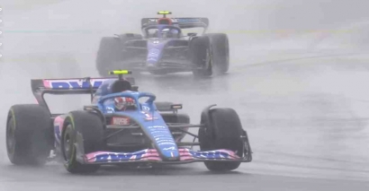 F1: Hujan Deras Menemani Kualifikasi GP Inggris Silverstone