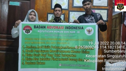 Badan Advokasi Indonesia DPAC Singojuruh Telah Resmi dan Siap Beri Layanan Hukum