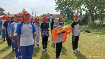 Paskibra SMK Muhammadiyah Larangan Jalani Latihan Jelang Kemerdekaan RI Ke-77