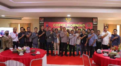 Wujudkan Sinergi dan Kepercayaan Masyarakat, Kapolres Paser gelar Coffe Morning dengan Pers