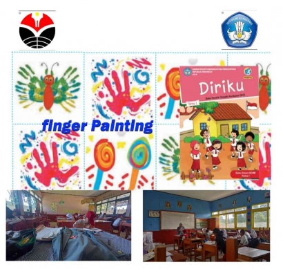 Menningkatkan Kreatifitas Peserta Didik Kelas 1 dengan Melukis Melalui Finger Painting