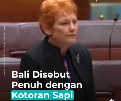 Senator Pauline Hanson dan Kebutaannya tentang Bali