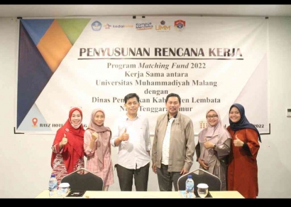 Penyusunan Rencana Kerja Program Matching Fund Kerjasama Antar Universitas Muhammadiyah Malang dengan Dinas Pendidikan Kabupaten Lembata