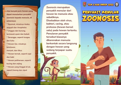 Sosialisasi Penyakit Menular Zoonosis oleh Mahasiswa KKN Tim II UNDIP 2021/2022