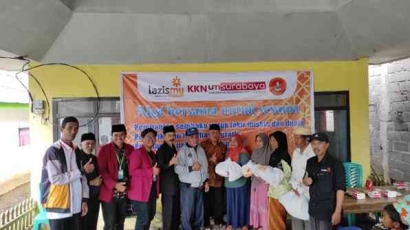 Aksi Berbagi Bersama Lazismu Senduro dan Mahasiswa KKN UMSurabaya di Dusun Tugu Desa Burno Lumajang