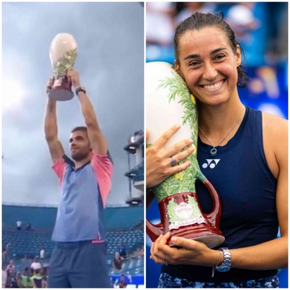 Borna Coric dan Caroline Garcia Juara Tunggal Cincinnati Masters 2022