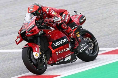 MotoGP Austria 2022 Peran Sang Kakak Berbuah Kemenangan Francesco Bagnaia Qualifying Nonton di Live Streaming Trans7