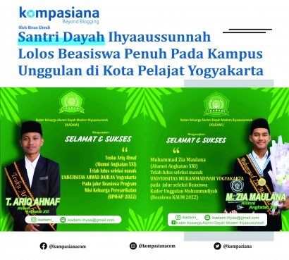Santri Dayah Ihyaaussunnah Lolos Beasiswa Penuh pada Kampus Unggulan di Kota Pelajar Yogyakarta