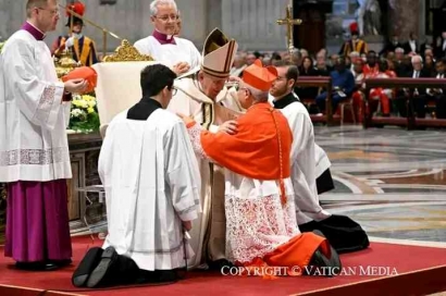 Ini Nama-nama Kardinal Baru Beserta Negaranya yang Dilantik oleh Paus Fransiskus