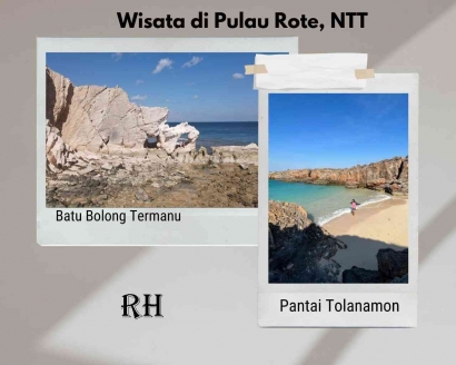 Wisatu Batu Bolong Termanu dan Pantai Tolanamon di Pulau Rote, NTT