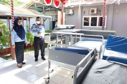 Lapas Gorontalo Terima Bantuan Hibah Alat Kesehatan dari Wali Kota Gorontalo