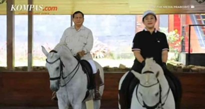 Ada Janji Prabowo-Puan Bersemi di Atas Kuda Putih Hambalang