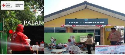 SMKN 1 Tambelang bersama PMI Kabupaten Bekasi